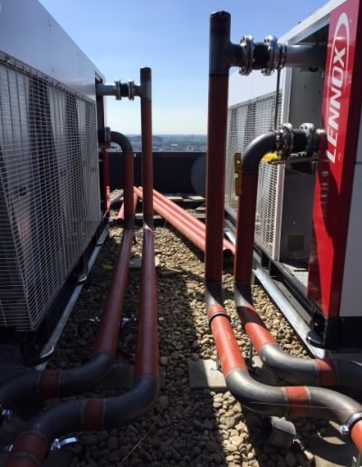 Gelaste verdeler voor een installatieproject